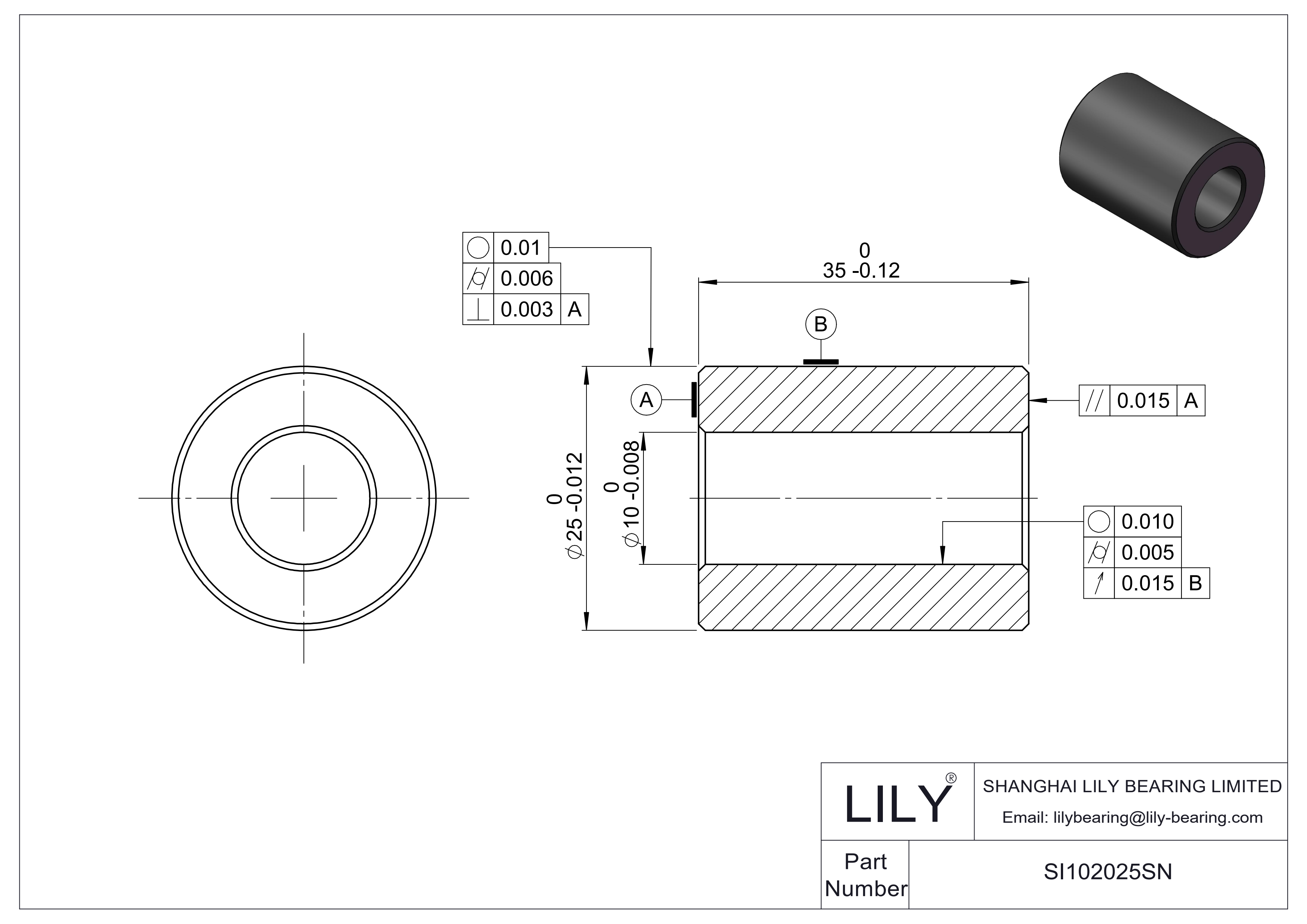 SI102025SN Silicon Nitride (Si3N4) Components cad drawing